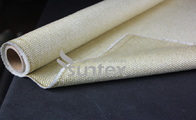 Easy To Be Sewn Fabricated Vermiculite Coated Fiberglass Fabric For Gaskets Oven Door Seals