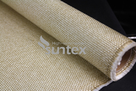 Easy To Be Sewn Fabricated Vermiculite Coated Fiberglass Fabric For Gaskets Oven Door Seals