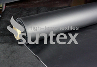 High temperature resistance Black Neoprene Coated Glass Cloth For Flexible Connector