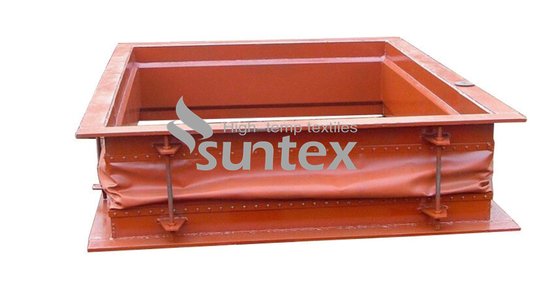 Red Fire Resistant Silicone Coated Glass Cloth Fabric For Hvac System Duct Connector