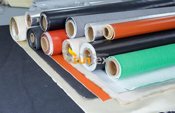 Expansion Joint Silicone Coated Fiberglass Fabric For Connector Hose Fabric