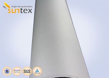 M0 Fire Proof PU Coated Fiberglass Fire Retardant Cloth 4H Satin For Flexible Expansion Joint