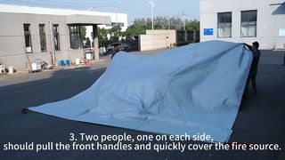 Самое простое и подробное руководство по использованию автомобильного противопожарного одеяла