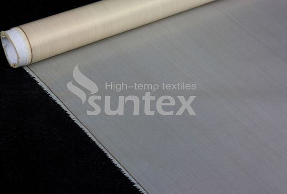 4. Silver Grey High-Temperature (550℃) PTFE-Coated Fiberglass Fabric for Wholesale