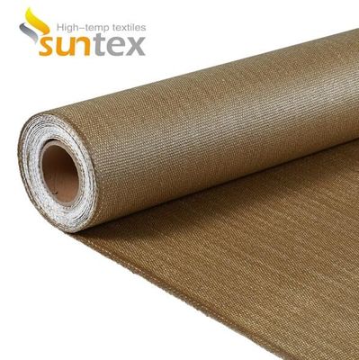 EN-13501 Certified Fireproof Fiberglass Fabric for Fire Curtains with 550°C Temperature Resistance and 0.6mm Thickness