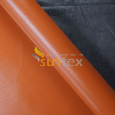 0.4mm E-Glass High Temperature Resistance Thermal Insulation Rubber Silicone Coated Fiberglass Fabric Waterproof