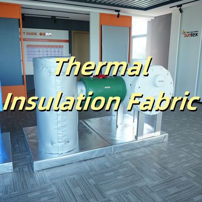 Customizable Thermal Insulation Fabric made from glass fiber and silicone rubber coating suitable for reusable insulation blankets and pads