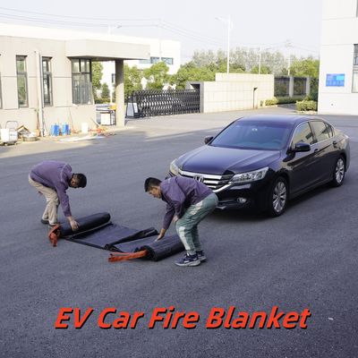 EV Fire Blanket Gray 550℃ Thermal Resistance for Logistics