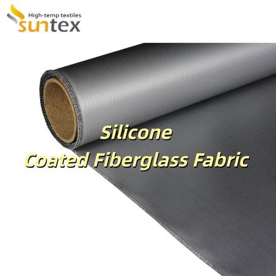 Alkali Free Water Repellent Silicone Coated Fiberglass Fabric with Temperature Resistance -50°C to 500°C for Electrical Enclosures
