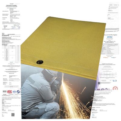 100% Fiberglass Welding Blanket Fire Blanket 550°C Heat Resistant with Acrylic Coating