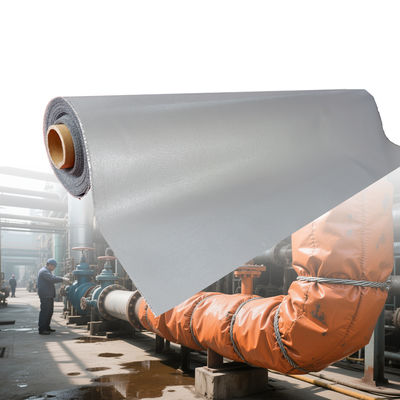 Silicone Coated Fiberglass Fabric with 50 m / 100 m Roll Length Splash Proof and Anti-Aging Properties for Industrial Use