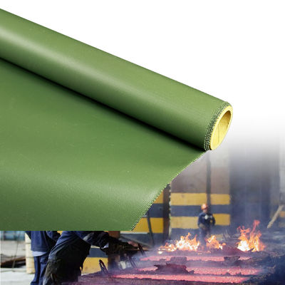 Silicone Coated Fiberglass Fabric with 260℃ Heat Resistance 400 g/sqm Weight and 0.3 mm Thickness for Thermal Insulation