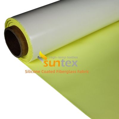 0.3 mm Thickness Silicone Coated Fiberglass Fabric with 1 / 1.2 / 1.5 meter Width and 50 m / 100 m Roll Length