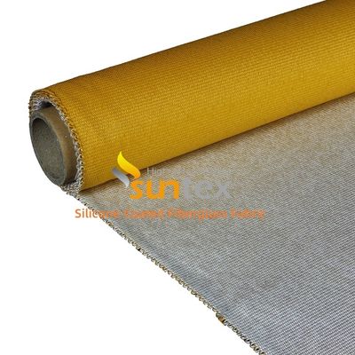 Double Sided E Glass Woven Silicone Coated Fiberglass Fabric with 50 m / 100 m Roll Length