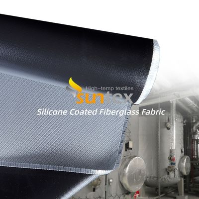 1100gsm High Temperature Silicone Coated Fiberglass Fabric for Removable Insulation Jacket with 50 m / 100 m Roll Length