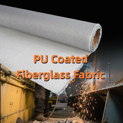 Dual-Coated (Silica + Heavy-Duty PU) Fiberglass Fabric | 460 g/sqm, 0.41 mm | For Welding Protection
