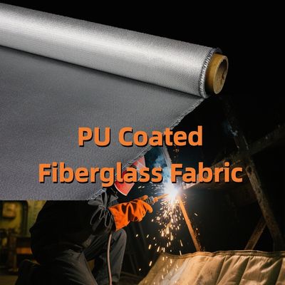 Industrial PU-Coated Fiberglass Fabric | 460 g/sqm, 0.41 mm, Twill WeaveWidth: 1m - 1.55m