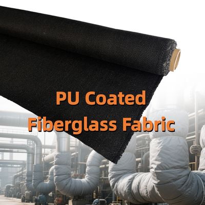 High Silica Heat Resistant Fireproof PU Coated Fiberglass Fabric for Fire Prevention