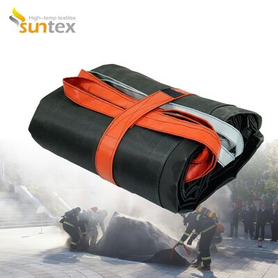 Gray EV Car Fire Blanket with 550℃/1000℃ Thermal Resistance for Oxygen Deprivation Fire Control