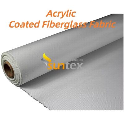Fire Resistant Fiberglass Fabric with 550 Degree C Temperature Resistance and Acrylic Weave-Set Treated for High Durability