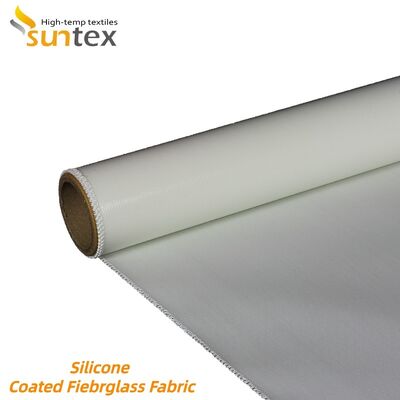 Fireproof High Silica Fiberglass Cloth with High Tensile Strength and Durable Silicone Rubber Coating