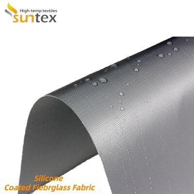 Flame Retardant Silicone Coated Fiberglass Fabric with 850g/m2 Weight and 0.75mm Thickness for 260℃ Heat Resistance