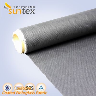 Fireproof High Silica Fiberglass Cloth with High Tensile Strength and Durable Silicone Rubber Coating