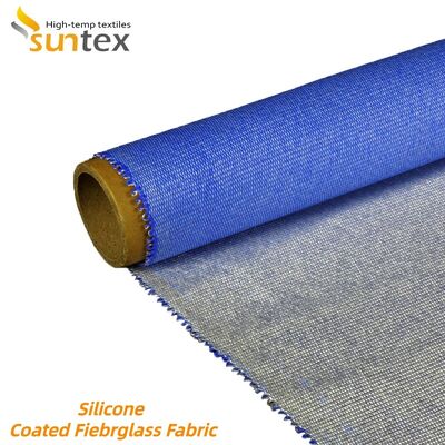 Flame Retardant Silicone Coated Fiberglass Fabric with 850g/m2 Weight and 0.75mm Thickness for 260℃ Heat Resistance
