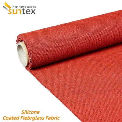 Fireproof High Silica Fiberglass Cloth with High Tensile Strength and Durable Silicone Rubber Coating