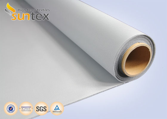 M0 Certified 4H Satin 0.41mm Double PU Coated Fire Retardant Curtain Fabric