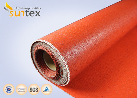 Customized Colored  Silicone Fiberglass Fabric Fireproof High Temperature Thermal Insulation Silicone Coated Fabric Cloth