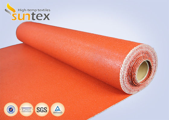 Fireproof Heat-Resistant Silicone-Coated Fiberglass Fabric (850g/m²)