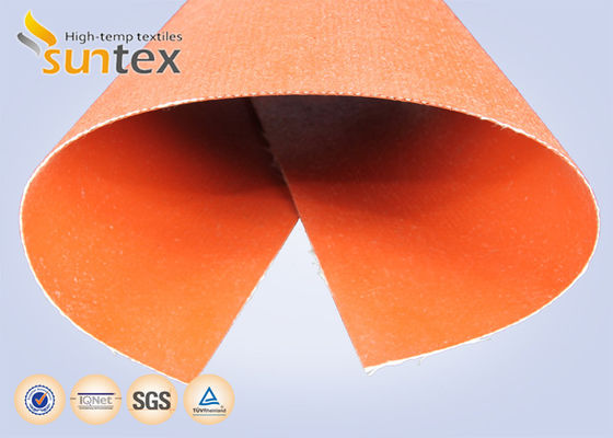 Fireproof Silicone Coated Fiberglass Fabric with Temperature Resistance from -50 to 550°C and 850g/m2 Weight for Industrial Safety