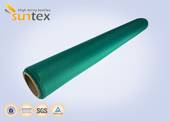 Acrylic Coated Fire Resistant Fiberglass Fabric with 550 Degree C Temperature Resistance for Welding Blankets Easy to Sew and Cut