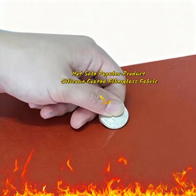 Fireproof High Temperature Resistance (-70~260℃) Waterproof Silicone Coated Fiberglass Fabric High Silica Fiberglass Cloth