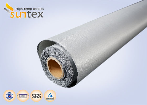 0.7mm Fireproof Glass Fiber Fabric with PU Coating, Ideal for Smoke Curtain & Fire Blanket