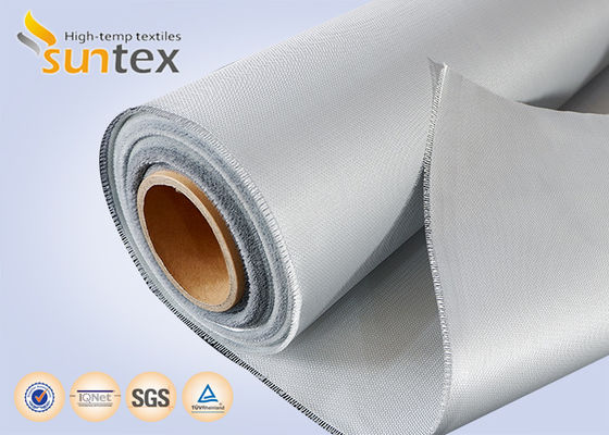 Fireproof High Temperature Retardant Plain Woven Chemical Resistance Waterproof Silicone Rubber Coated Fiberglass Fabric Cloth