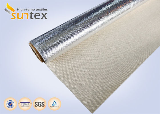 Flame Retardant Fiberglass Cloth | 0.4mm Aluminized Aluminum Foil, Thermal Insulation