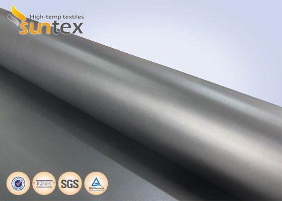 Flexible Connector Weather Proofing Material: Black Neoprene-Coated Glass Cloth