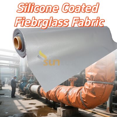 Waterproof and Fireproof Silicone Coated Fiberglass Fabric with High Temperature Resistance for Industrial Applications