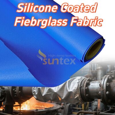 High Temperature Resistant Fireproof Anti-tear Silicone Coated Fiberglass Fabric for Industrial Use