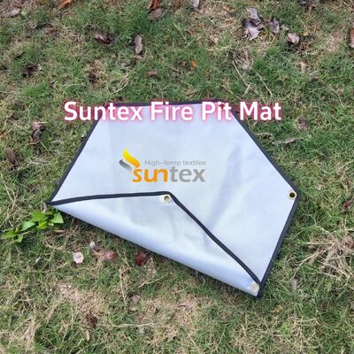 550°C Heat Resistant Fire Pit Mat with Customizable Size and Multi-Layer Structure for Outdoor Protection