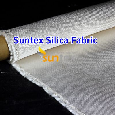 300g High Silica Fiberglass Cloth with 1000℃ Temperature Resistance and Silicone Coating for Heat Protection