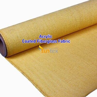 Acrylic Coated Fire Resistant Fiberglass Fabric with 550 Degree C Temperature Resistance for Welding Blankets - Easy to Sew and Cut