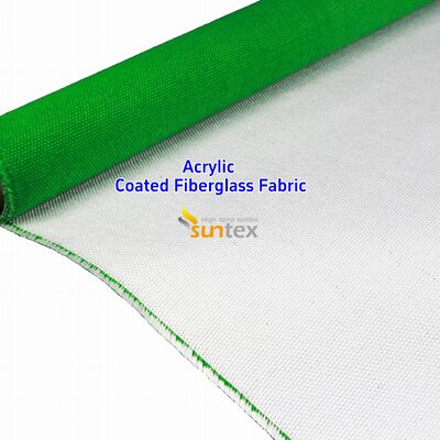 High Temperature 550 Degree C Acrylic Coated Fiberglass Fabric for Welding Blankets Easy to Sew and Cut