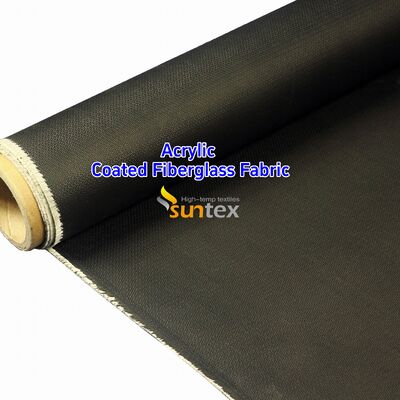 High Temperature 550 Degree C Fire Resistant Fiberglass Fabric with Acrylic Coating for Welding Blankets - Easy to Sew and Cut
