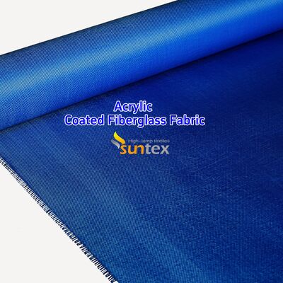 Red 0.4mm Acrylic Coated Fiberglass Fabric with 550 Degree C Temperature Resistance for Welding Blankets