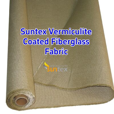 750℃ Temperature Resistance Vermiculite Coated Fiberglass Fabric with 1070gsm Heavy Weight and Excellent Abrasion Resistance