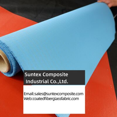 Fire Retardant Silicone Coated Fiberglass Fabric with Customizable Color and Temperature Resistance -50°C to 550°C