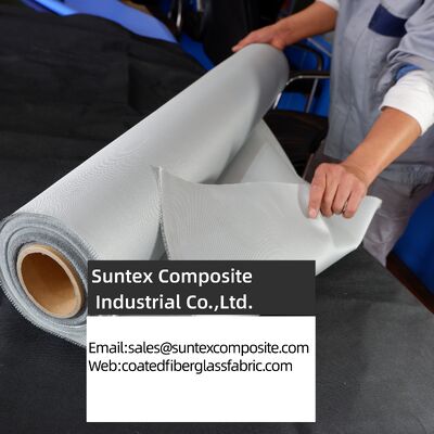 High Temperature Resistance Fireproof Silicone Coated Fiberglass Fabric with Customizable Width